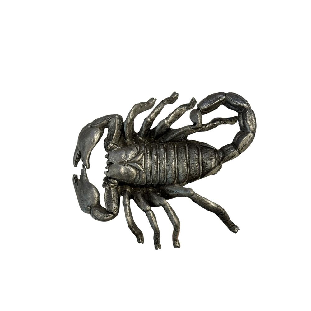 Vintage Scorpion Belt Buckle Figural Pewter 1996 Great American Products